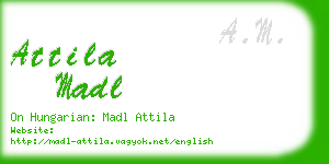 attila madl business card